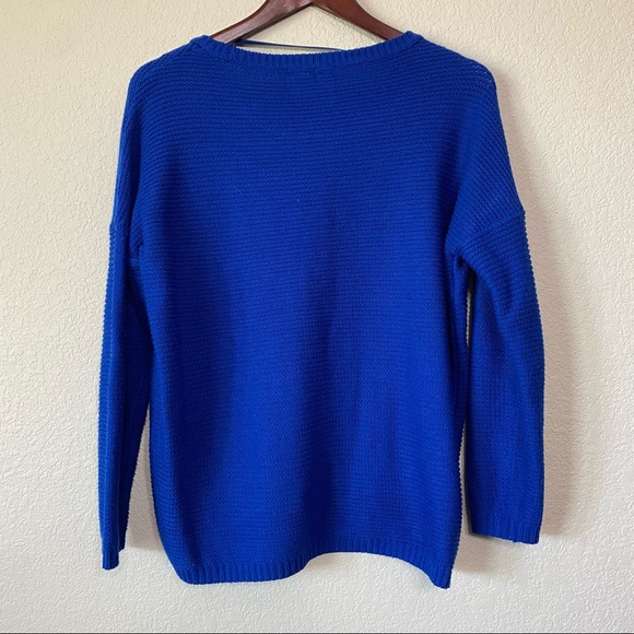 4/$24 free for all Royal Blue Chunky Sweater Size XS - Picture 2 of 4